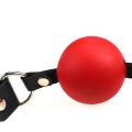 Buena Quallity Correa de cuero Boca Red Ball Metal Link Multi-Color Bondage Gag